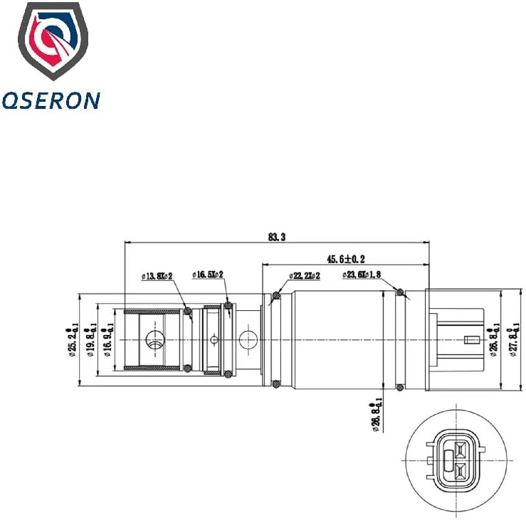 QSERON صمام التحكم في ضغط الهواء 5SE09C 5SE12C 6SEU16 TSE17C TSB17C TSB19C مناسب لسيارة تويوتا كامري 2.5L 2012-2017، ولتويوتا أفالون 3.5L 2013-2017، وسيننا RAV4 كورولا - Image 3
